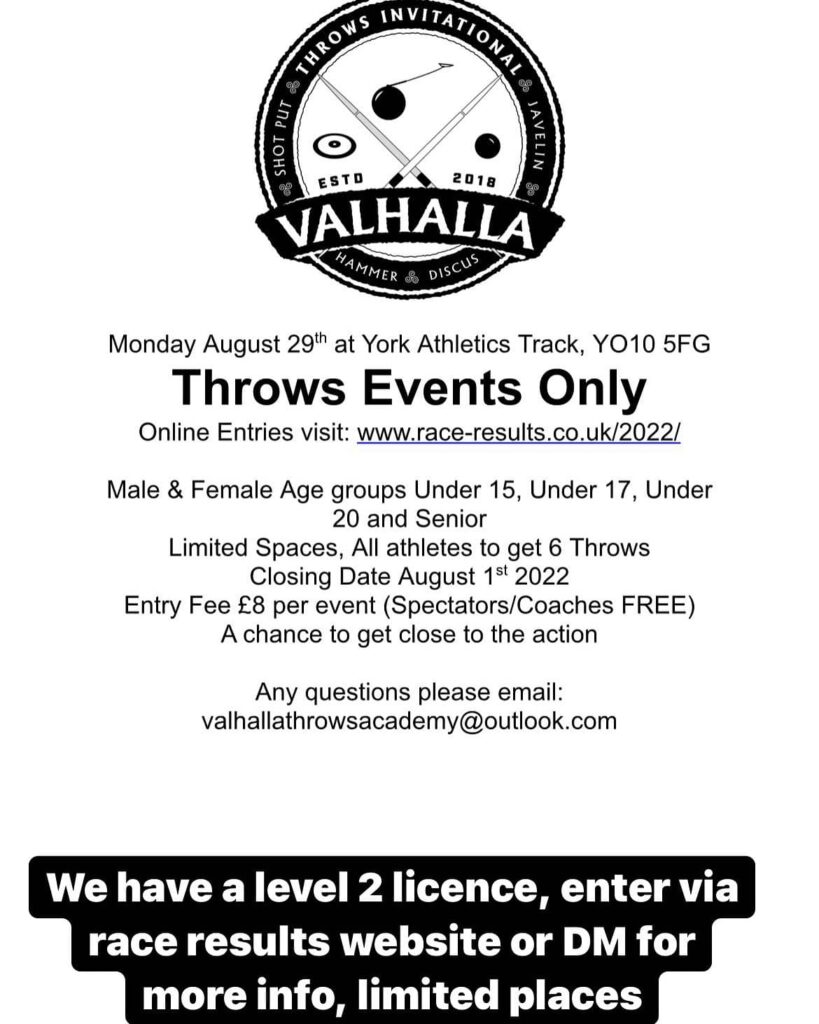 Valhalla Throws Invitational @ York